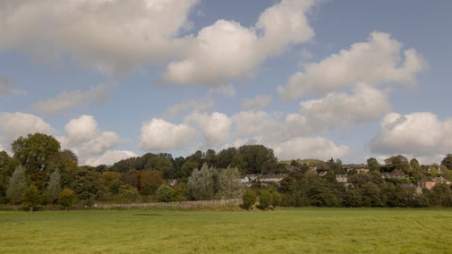 Clouds rolling across the sky at Bathampton Meadows.